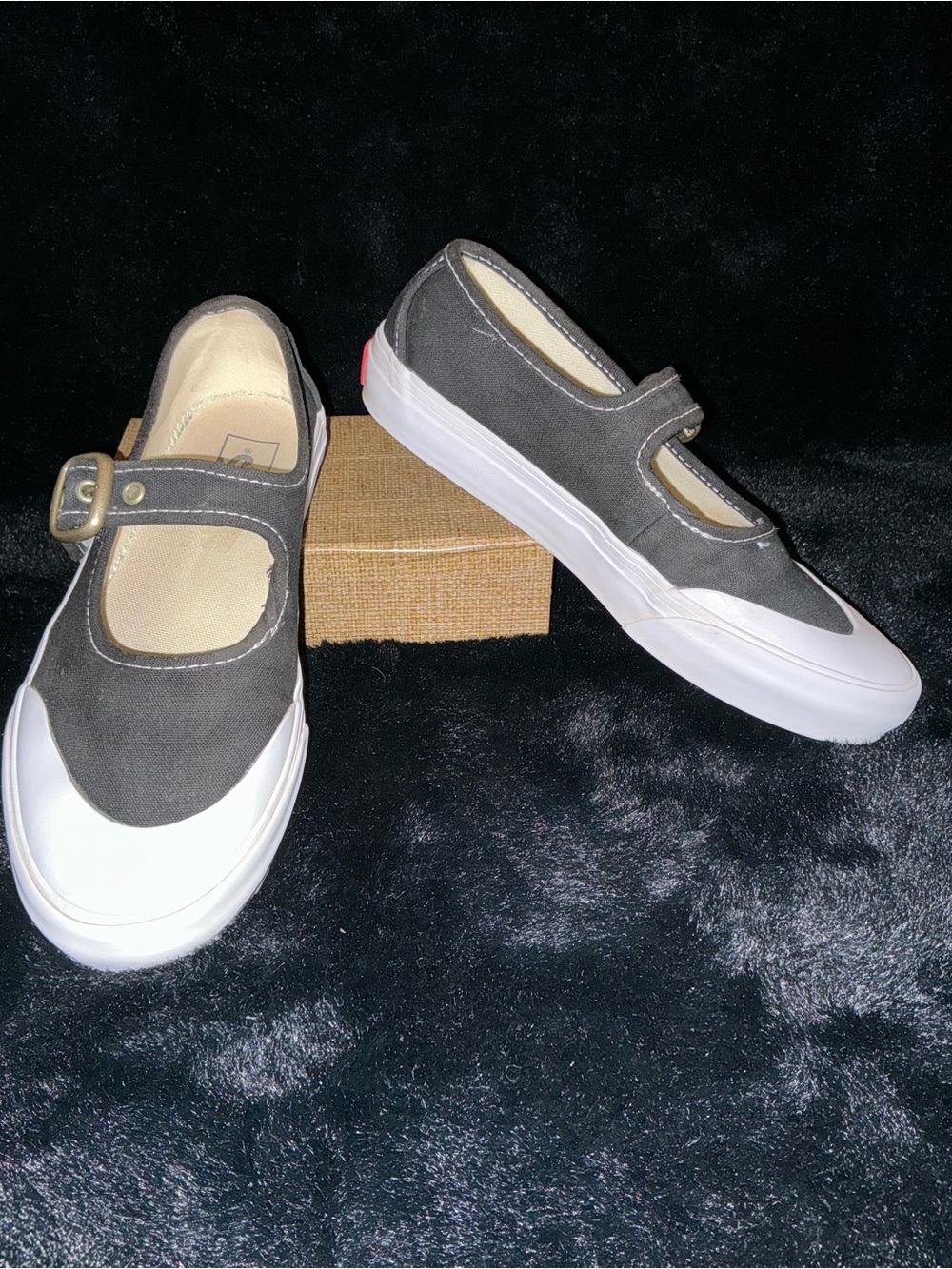 Vans Kids Gray Mary Jane Sneakers